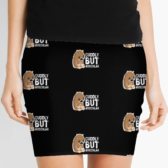 Cuddly But Muscular Wombat Sweet Australia Wild Women's Mini Skirts