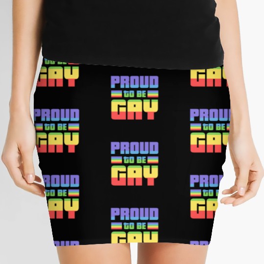 Proud to be Gay - Rainbow, Gay Pride Women's Mini Skirts