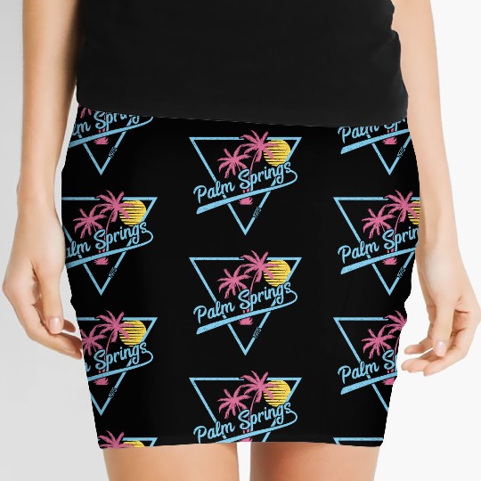 Palm Springs Vintage Retro 1975 Women's Mini Skirts