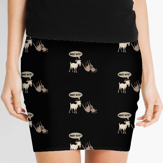 Funny Fainting Goat Hilarious Mountain Animal Women's Mini Skirts