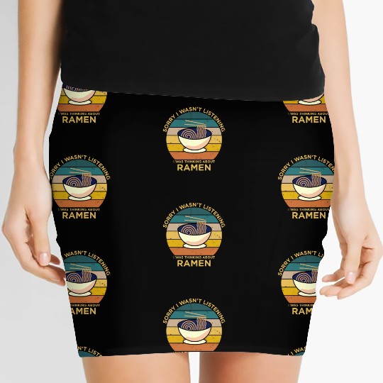 Ramen Retro Funny Saying Gift Women's Mini Skirts