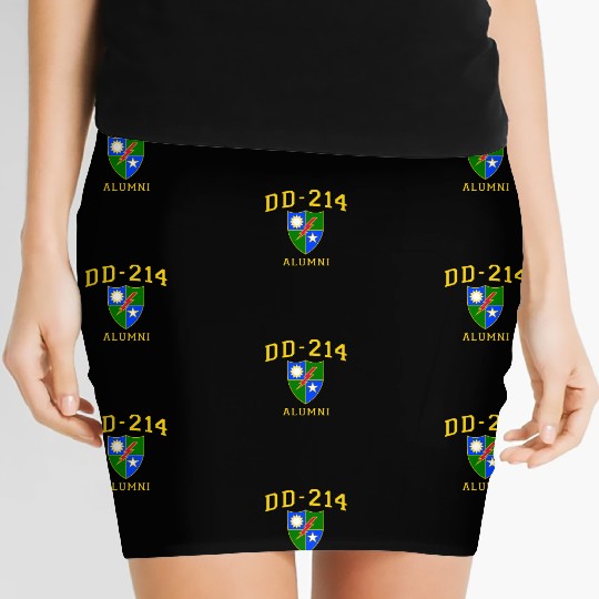 US Army Ranger Veteran DD214 Alumni Logo Insignia Women's Mini Skirts