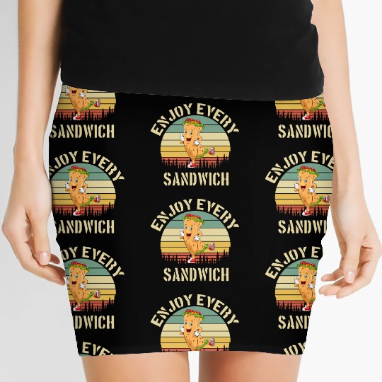Enjoy Every Sandwich Women's Mini Skirts