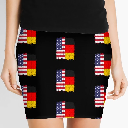 German American US Flag Germany Women's Mini Skirts