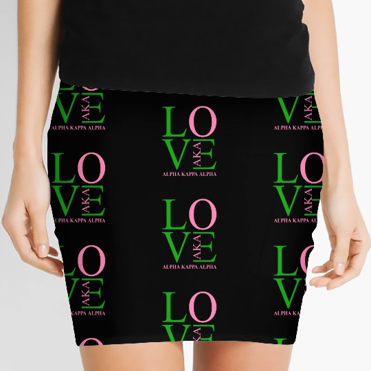 Aka Women's Mini Skirts Love Sorority Gift Alpha Kappa Aka Parap
