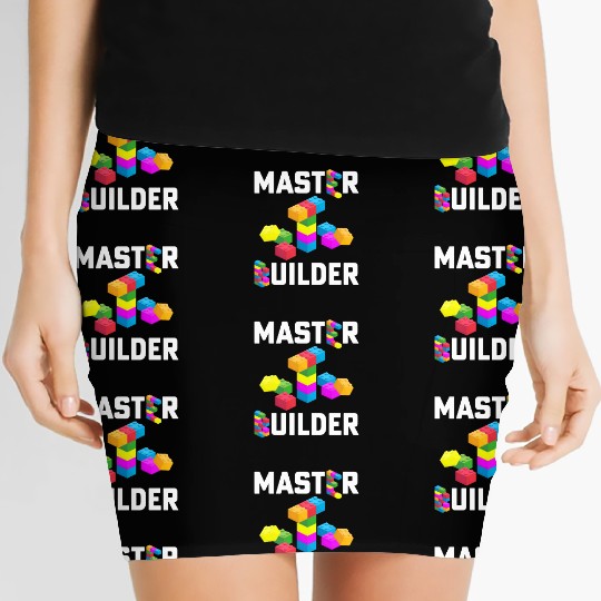 Master Builder Building Blocks Brick Builders Toys Women's Mini Skirts