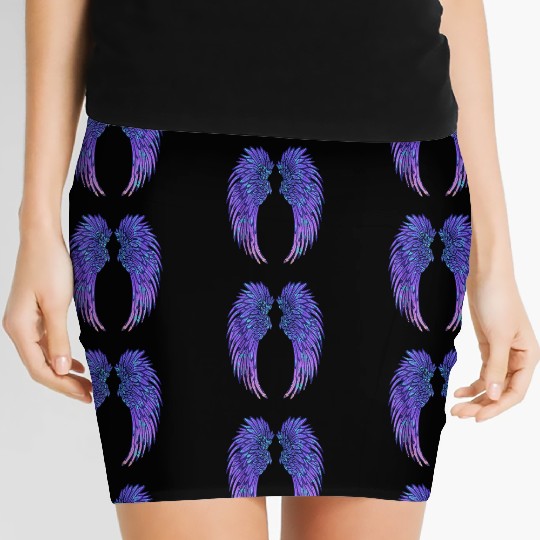 Angel Wings Eagle Wings Broken Wings Wild Wings On Women's Mini Skirts