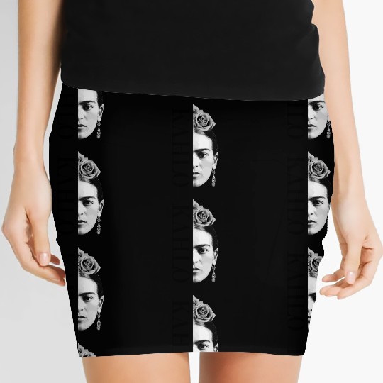 Frida Kahlo Split Portrait Gift Women's Mini Skirts