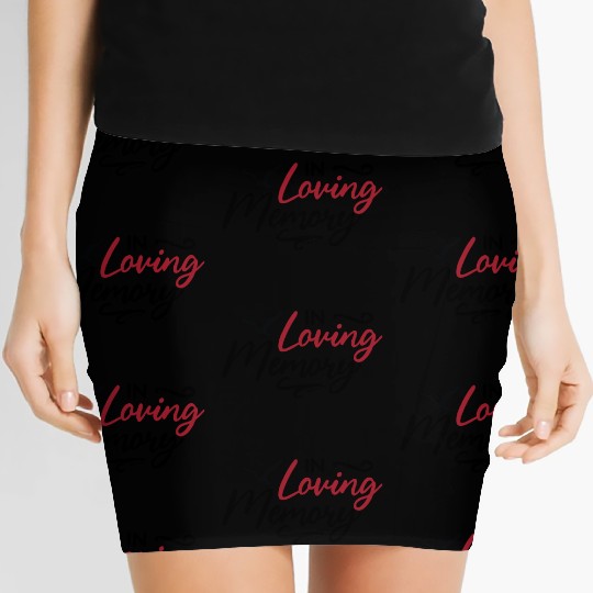 In Loving Memory - Memorial Day Women's Mini Skirts