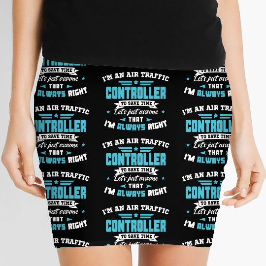 Air Traffic Controller ATC Air Traffic Control Women's Mini Skirts