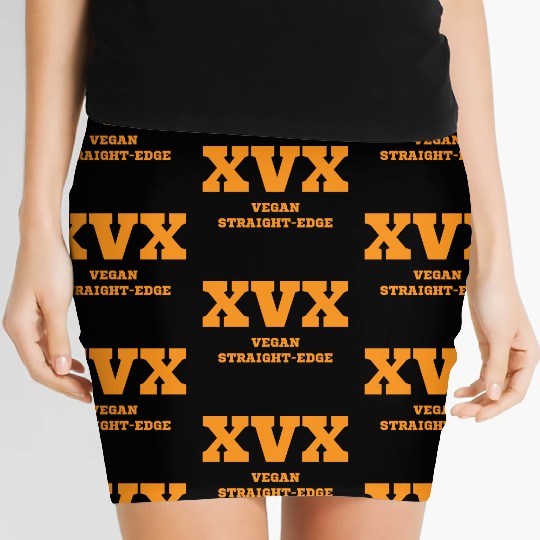 Vegan straight edge gift plants saying Women's Mini Skirts