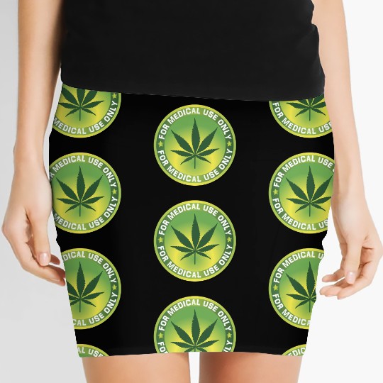 Medical Marijuana (Weed) Women's Mini Skirts