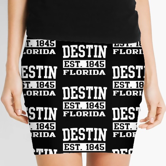 Destin Florida Souvenirs Destin FL Family Vacation Women's Mini Skirts