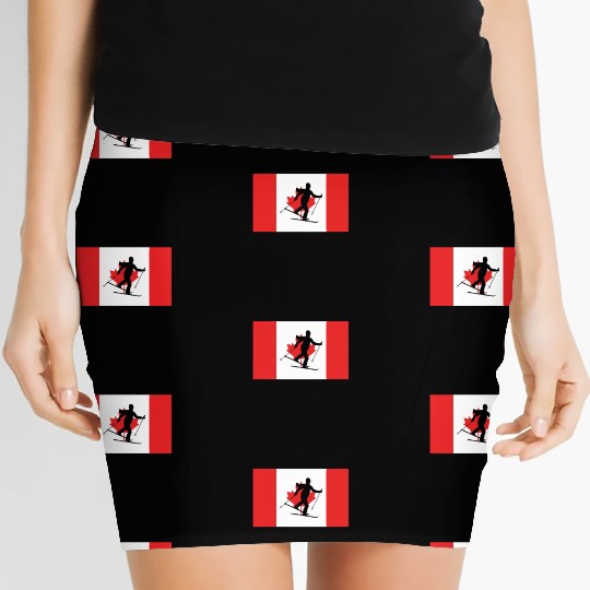Canada Skiing Winter Sports Gift Women's Mini Skirts