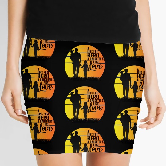 BEST DAD/FATHER relationship with SON & DAUGHTER Women's Mini Skirts