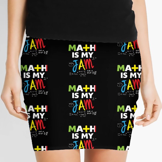 Math Is My Jam math math math Women's Mini Skirts