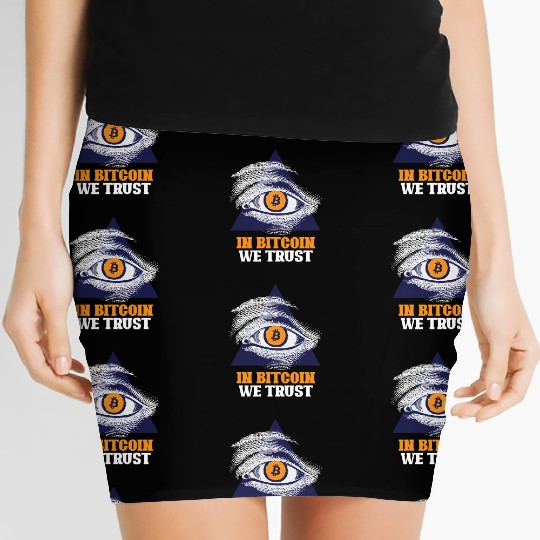 Bitcoin Crypto Blockchain Cryptocurrency BTC Lover Women's Mini Skirts