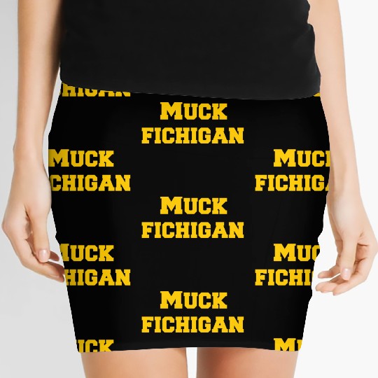 Muck Fichigan Longsleeve Women's Mini Skirts Funny Michigan Women's Mini Skirts