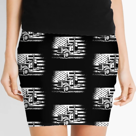 American Truck Driver Women's Mini Skirts