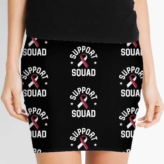 Oral Cancer Support Squad Head And Neck Cancer Women's Mini Skirts