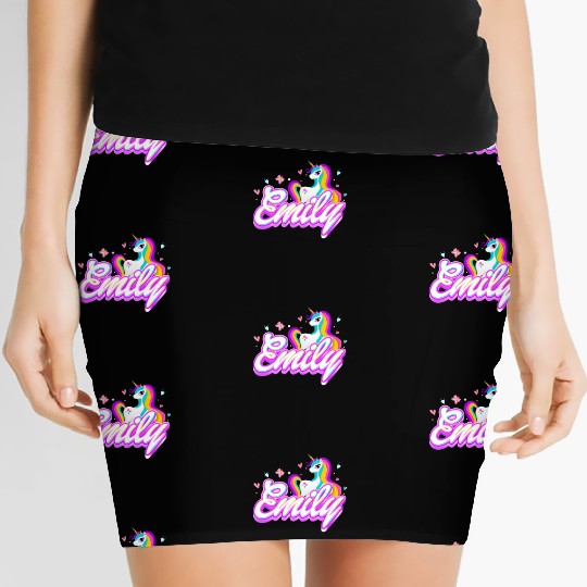 Emily Unicorn Women's Mini Skirts