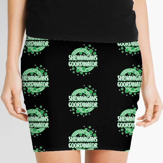 St. Patricks Day Women's Mini Skirts, Shenanigans Coordinator,