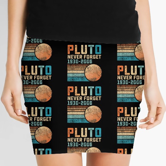 Pluto Never Forget Women's Mini Skirts