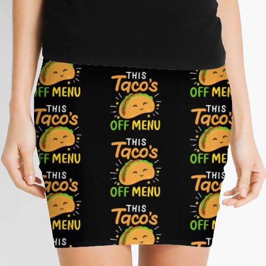 Taco Bachelorette Party wedding bride engaged Women's Mini Skirts