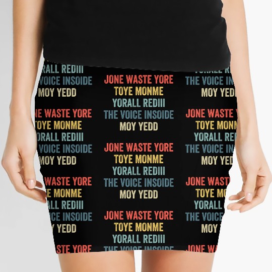 B182 I miss You Women's Mini Skirts