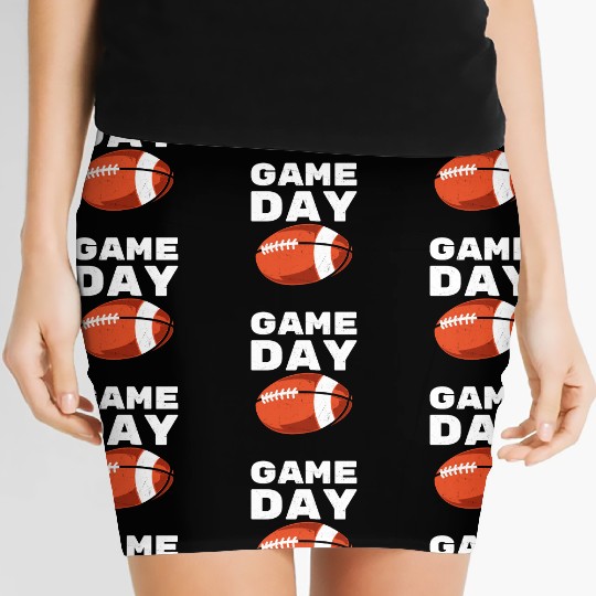 Vintage American Football Game Day Women's Mini Skirts