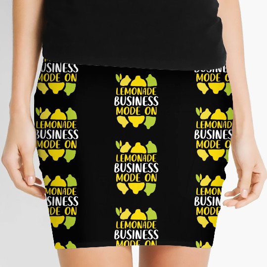 Lemonade Business Mode On Summer Fruit Lemon Women's Mini Skirts