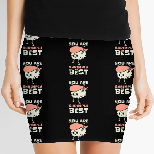 Asian Food Sushi Shrimp Food Sushi Lover Women's Mini Skirts