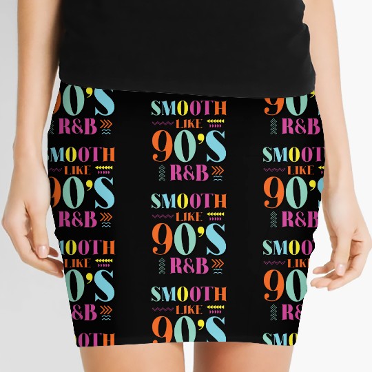 Smooth Like 90's R&B Retro Music Women's Mini Skirts