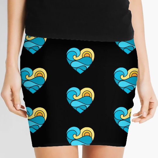 Summer Heart Ocean Women's Mini Skirts