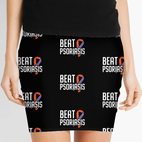 Beat Psoriasis Skin Disease Psoriasis Awareness Women's Mini Skirts