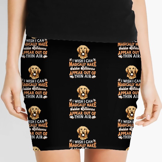 Golden Retriever Breed Dog Lover Women's Mini Skirts