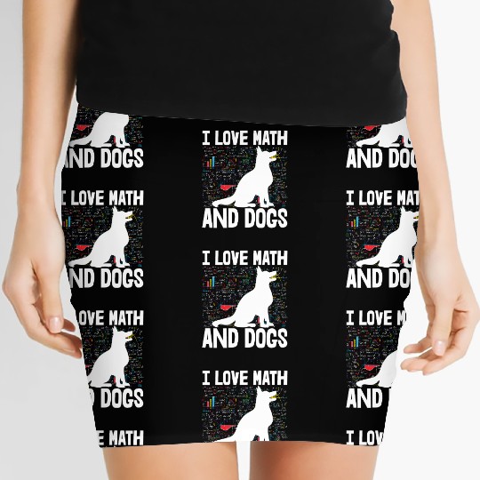 I Love Math & Dogs Women's Mini Skirts