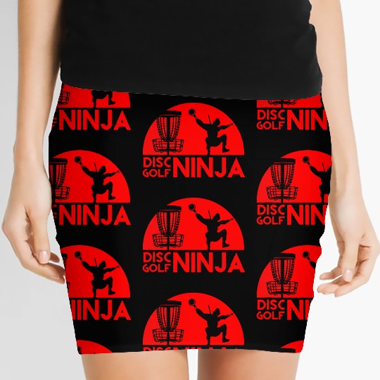 Cute Disc Golf Ninja Funny Gift For Man Women Women's Mini Skirts