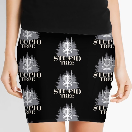 Stupid Tree Funny Disc Golf Product Women's Mini Skirts