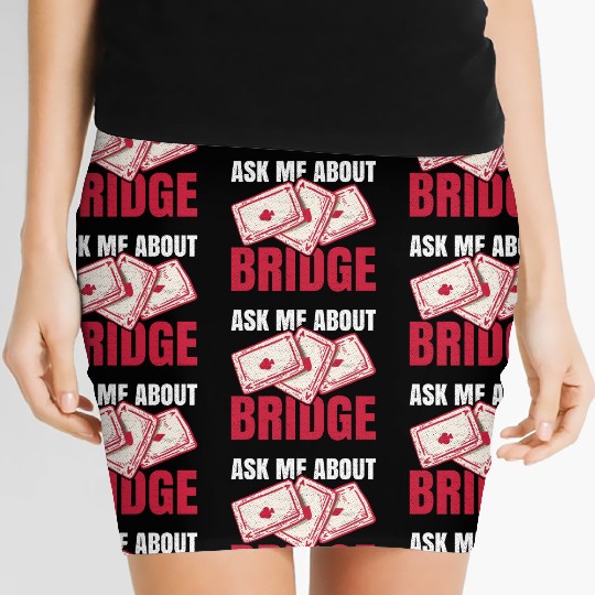 Ask me about bridge Design for a Bridge Nerd Women's Mini Skirts