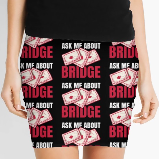 Ask me about bridge Design for a Bridge Nerd Women's Mini Skirts
