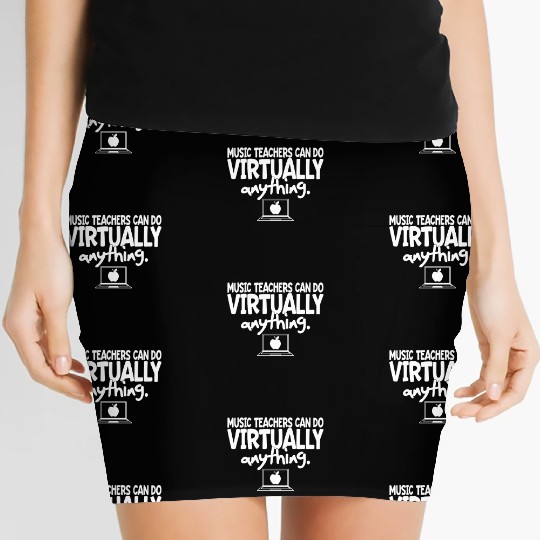 Music Teacher Gift Virtual Band Chorus Strings Women's Mini Skirts