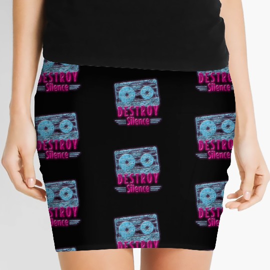 Retro Disco Nerd Old School Women's Mini Skirts