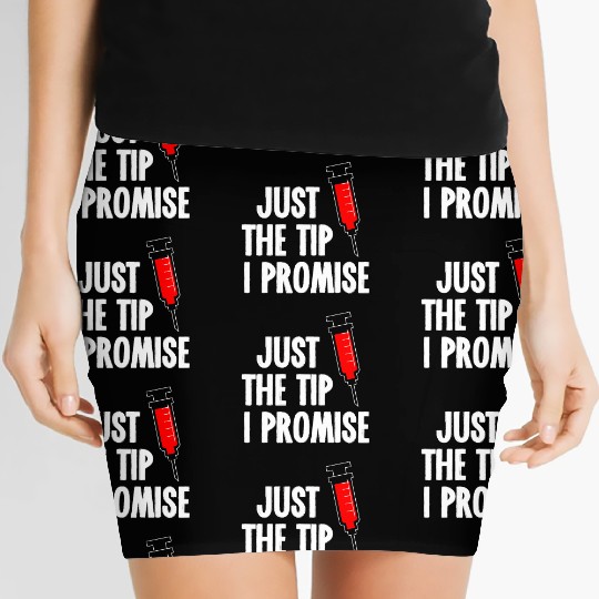 Nurses Week Women's Mini Skirts Just The Tip Syringe Nurse Women's Mini Skirts