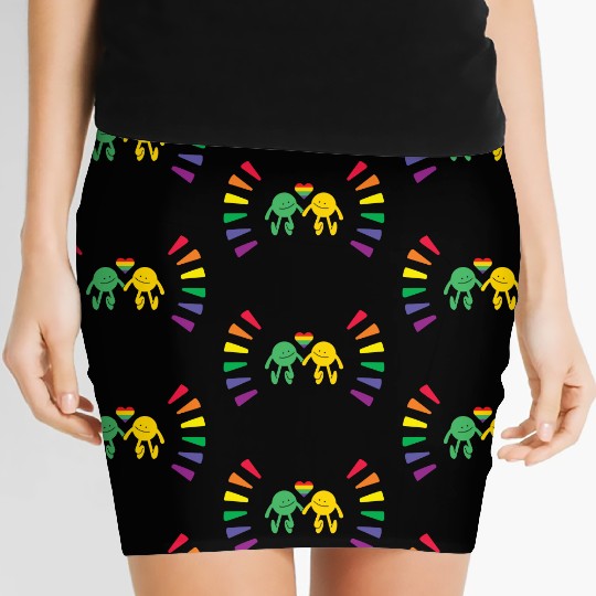 Love Pride, lgbt community Women's Mini Skirts