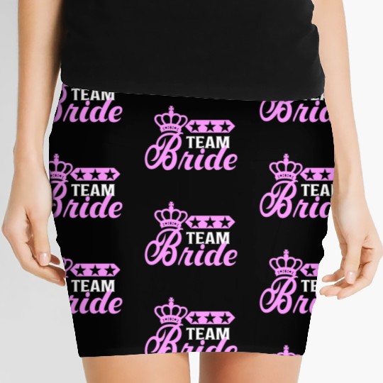 Bachelorette Team Bride Wedding bachelorette party Women's Mini Skirts