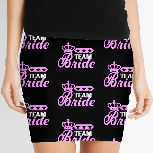 Bachelorette Team Bride Wedding bachelorette party Women's Mini Skirts