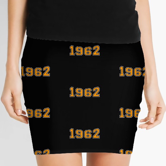 1962 Year Orange Women's Mini Skirts