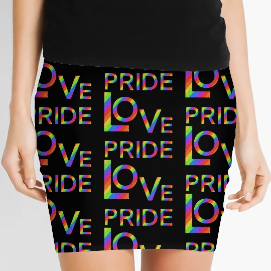 Pride love - flag Pride lgbt community Women's Mini Skirts