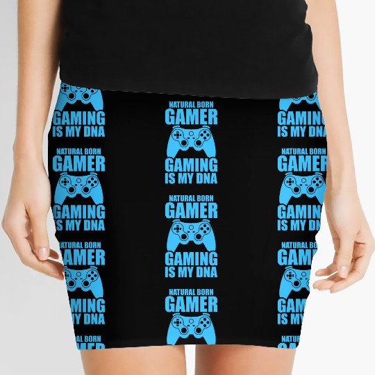 Natural Born Gamer Gaming Is My DNA Women's Mini Skirts